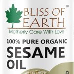 بليس أوف إيرث زيت سمسم للطبخ - زيت سمسم عضوي مضغوط على البارد لنمو الشعر - زيت سمسم خالي من الهكسان للبشرة والاسنان - زيت سمسم نقي للتحكم في ضغط الدم ومرض السكري - 100 مل