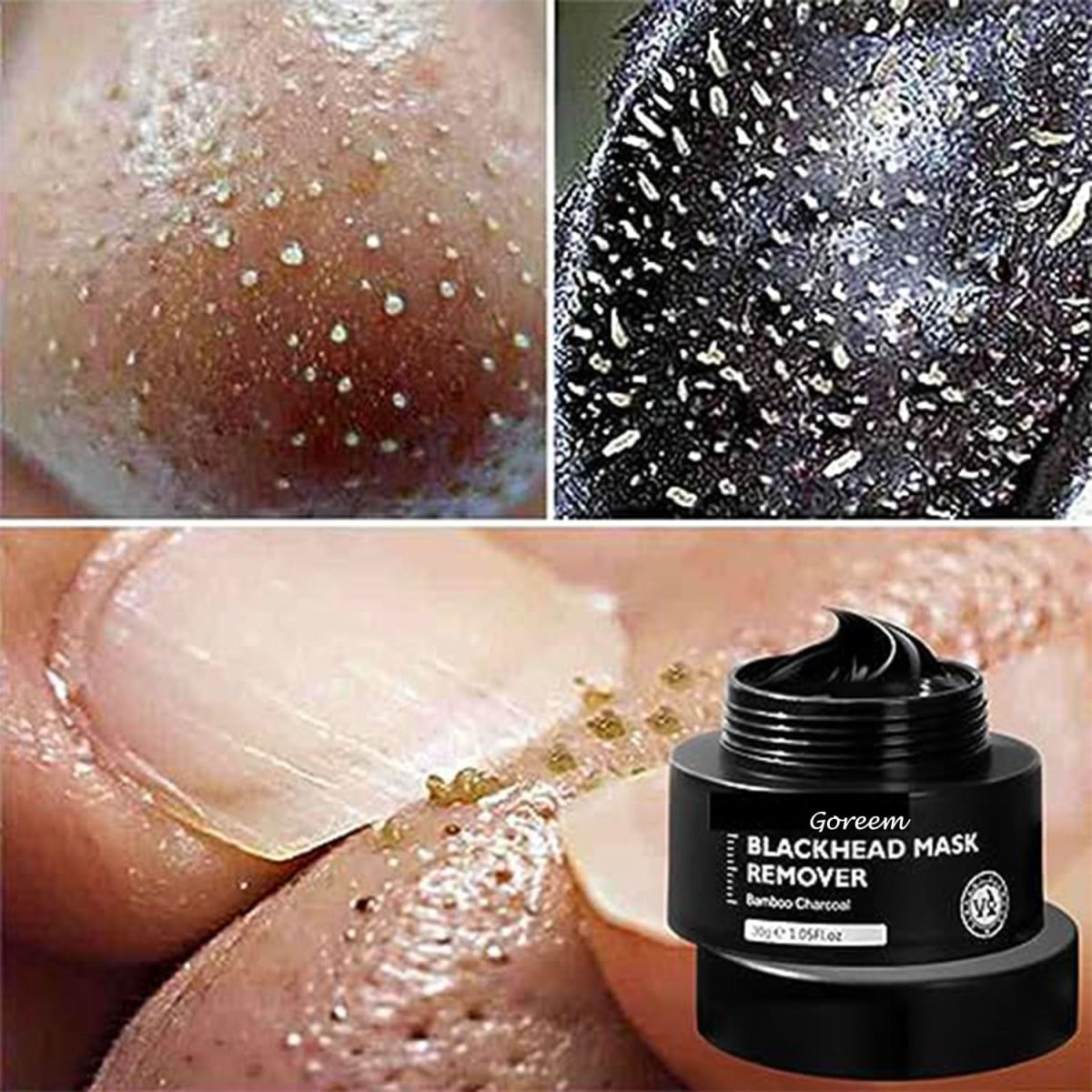 ⁦Goreem Deep cleaning Remove blackhead acne Pore cleaning Improve rough skin Bamboo Charcoal Blackhead Mask 30g⁩ - الصورة ⁦4⁩