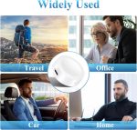 ⁦قاعدة شحن USB C لساعة سامسونج جالكسي 7/6/5/4/3/FE/الترا، قاعدة شحن مطورة لساعة جالكسي 6 كلاسيك/5 برو/4 كلاسيك، شاحن فقط (ابيض)⁩ - الصورة ⁦4⁩