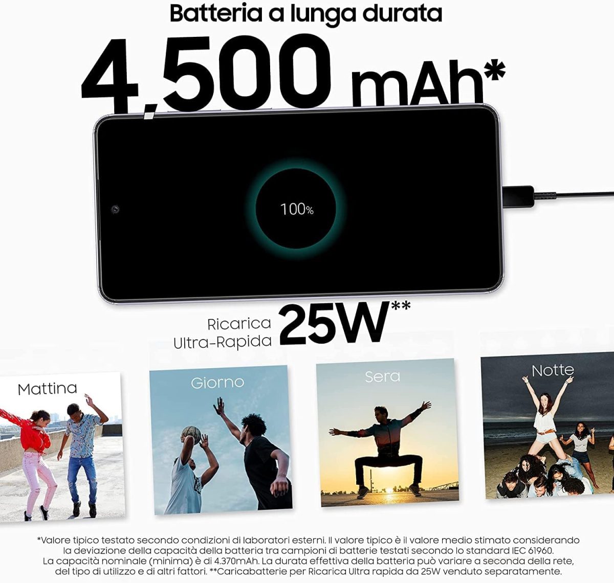 ⁦سامسونج هاتف ذكي جالكسي A52s شبكة الجيل الخامس 5G، شاشة انفينيتي-او FHD+ 6.5 انش، ذاكرة RAM 6GB وذاكرة داخلية قابلة للتوسيع 128GB، بطارية 4500mAh وشحن فائق السرعة، اسود⁩ - الصورة ⁦5⁩