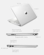 ⁦HP لابتوب 14، AMD رايزن 5 5500U، ذاكرة RAM 8GB، تخزين SSD 256GB، شاشة FHD 14 انش، ويندوز 11 هوم، رفيع ومحمول، شاشة مايكرو ايدج ومضادة للتوهج، عمر بطارية طويل (14-fq1025nr، 2021)⁩ - الصورة ⁦4⁩