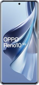 ⁦اوبو هاتف ذكي رينو 10 ثنائي شرائح الاتصال بذاكرة روم 256GB وذاكرة RAM 8GB (جي اس ام فقط | بدون سي دي ام ايه) هاتف ذكي 5G مفتوح من المصنع (ازرق ثلجي) - اصدار عالمي⁩ - الصورة ⁦2⁩