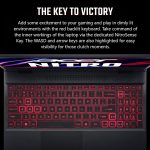 ⁦ايسر لابتوب العاب نيترو 5 الجيل 12 انتل كور i5-12500H / 16GB RAM / 512GB SSD / 4GB انفيديا جيفورس RTX 3050 Ti GPU / شاشة 15.6 انش FHD 144Hz IPS / ويندوز 11 هوم / اسود اوبسيديان وكيبورد انجليزي⁩ - الصورة ⁦10⁩