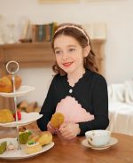 ⁦ارشاينر سترة بوليرو قصيرة انيقة باكمام طويلة وتصميم مفتوح من الامام للبنات⁩ - الصورة ⁦2⁩