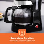⁦Geepas-Coffee Maker, 1.5L Filter Coffee Machine, GCM6103 | High Temperature Glass Carafe | Keep Warm & Anti-Drip Function | Reusable Filter | On/Off Switch with Indicator Light⁩ - الصورة ⁦4⁩