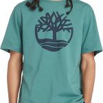 تيمبرلاند تي شيرت رجالي بشعار شجرة نهر كينيبيك