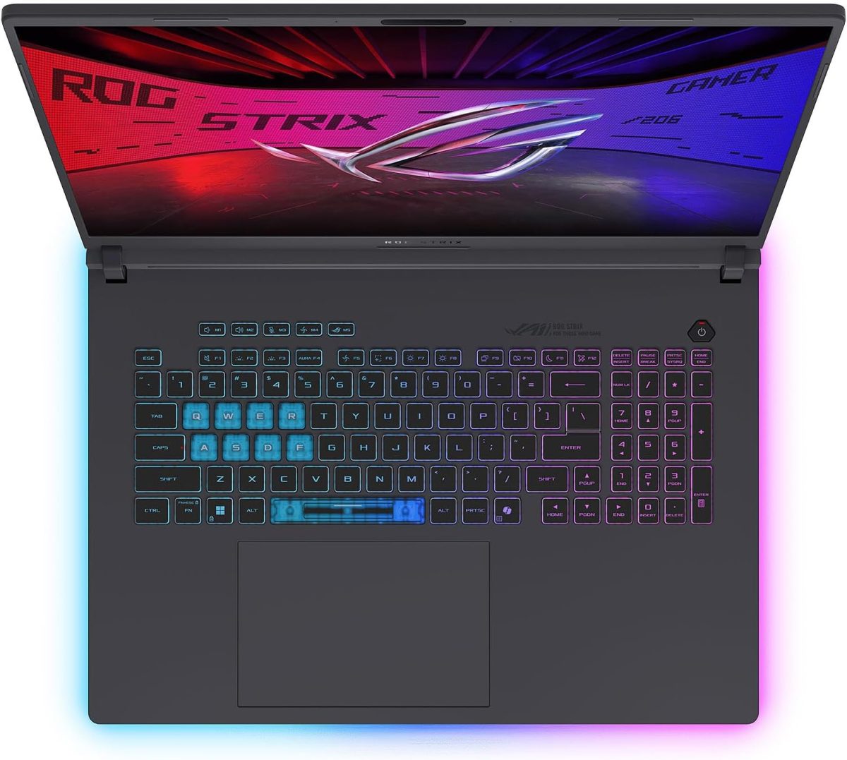 ⁦اسس لابتوب العاب روج ستريكس G18 2025، جيفورس RTX 5080 16GB DDR7، انتل الترا 9 275HX، شاشة نيبولا 18 انش 2.5K 240Hz، 64GB DDR5، 8TB SSD، واي فاي 7، كيبورد باضاءة خلفية RGB، ويندوز 11 برو، مكتب مدى⁩ - الصورة ⁦2⁩