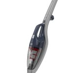 مكنسة كهربائية لاسلكية 18 فولت 36 واط في الساعة من بلاك اند ديكر 2 في 1 بطارية ليثيوم ايون 2.0 امبير قوة شفط 25 واط، وعاء غبار 500 مل مع اضاءة LED لراس الارض ومقبض قابل للطي SVB520JW-QW