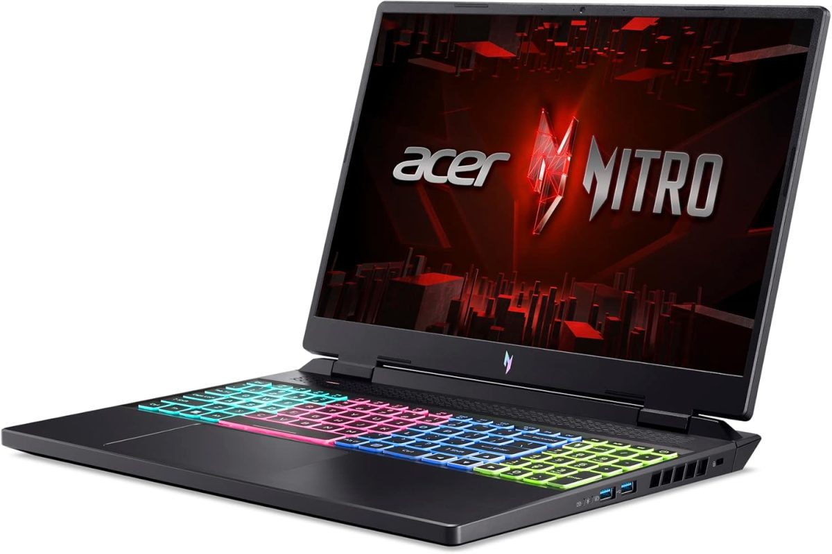 ⁦ايسر لابتوب العاب نيترو 16 بمعالج AMD رايزن 9 7940HS ثماني النواة وبطاقة رسومات انفيديا جيفورس RTX 4070 وشاشة 16 انش WQXGA 165Hz IPS و16GB DDR5 و1TB جيل 4 SSD وواي فاي 6E وكيبورد باضاءة خلفية RGB AN16⁩ - الصورة ⁦11⁩