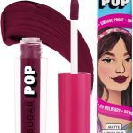 احمر شفاه مات من شوجر بوب | يدوم حتى 8 ساعات | احمر شفاه زهري للنساء | غني بفيتامين E | غير جاف ومقاوم للتلطخ ويدوم طويلا | 1.6 مل - 09 مالبيري