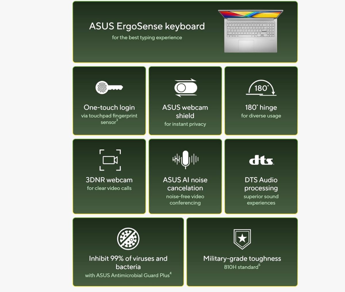 ⁦اسس لابتوب فيفو بوك رفيع 14 انش FHD، احدث 10 نوى i5-1334U، بطاقة رسومات انتل UHD، USB C، كاميرا ويب، موديل 2025، ويندوز 11 (R7 7730U)⁩ - الصورة ⁦2⁩