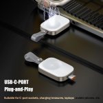 ⁦ميكدودو شاحن ساعة ابل محمول بمنفذ USB C، شاحن ساعة ابل لاسلكي سريع الشحن لساعة ابل اي ووتش الترا2/الترا/SE2/SE سلسلة 10/9/8/7/6/5/4/3/2/1 (ابيض)⁩ - الصورة ⁦2⁩
