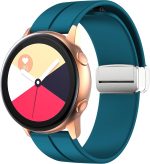 ⁦LEIXIUER 2 Pack 20mm Magnetic Strap for Samsung Galaxy Watch 6 40mm 44mm 43mm 47mm/5 Pro Band 45mm/Galaxy Watch 5 4 44mm 40mm/4 Classic 42mm 46mm Sport Silicone Strap with Magnetic Folding Buckle⁩ - الصورة ⁦2⁩
