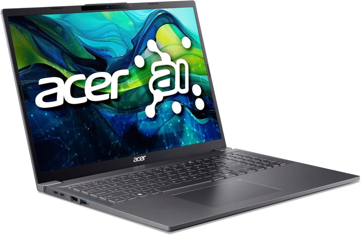 ⁦ايسر لابتوب اسباير 16 ايه اي ريدي | شاشة 16 انش WUXGA 1920×1200 IPS | معالج انتل كور الترا 7 155U | رسومات انتل | 32GB LPDDR5X | 1TB جيل 4 SSD | واي فاي 6E | ويندوز 11 هوم | A16-71M-767Z⁩ - الصورة ⁦3⁩