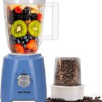 كريبتون خلاط KNB6074 400 واط، 2 في 1 مع برطمان 1.5 لتر غير قابل للكسر - كسارة ومطحنة وعصارة | محرك قوي | حماية من الحرارة الزائدة