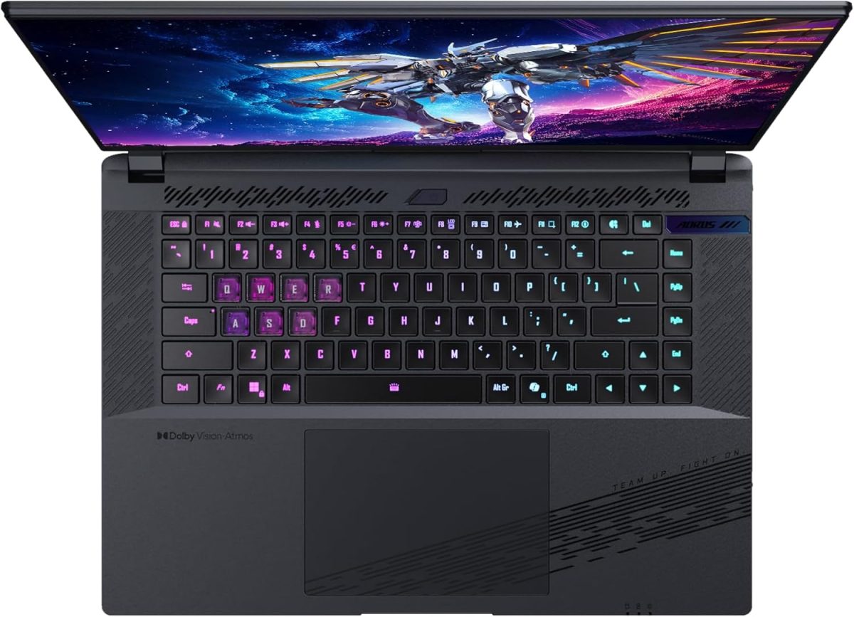 ⁦جيجابايت - لاب توب اوروس ايليت 16 للالعاب - 165Hz 2560x1600 WQXGA - انفيديا جيفورس RTX 5070 - انتل كور الترا 9 275HX - 2TB SSD مع 32GB DDR5 RAM - ويندوز 11 هوم AD (اوروس ايليت 16 BWHC3USC65SH)⁩ - الصورة ⁦8⁩
