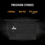 ⁦اسس لابتوب العاب تي يو اف داش 15 (2022)، شاشة FHD 15.6 انش 144Hz، انتل كور i5 12450H، جيفورس RTX 3050 Ti، 8GB DDR5، 512GB PCIe SSD، ثاندربولت 4، واي فاي 6، ويندوز 11 هوم، اسود، FX517ZE-RS51⁩ - الصورة ⁦8⁩
