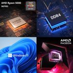 ⁦ايسر لابتوب اسباير 3 بشاشة 15.6 انش FHD (1920×1080) ومعالج AMD راديون ثماني النواة AMD رايزن 7-5700U وذاكرة RAM 32GB وSSD 1TB (512GB PCIe SSD مع اتش بي P500 512GB SSD محمول)، واي فاي 6، ويندوز 11 هوم⁩ - الصورة ⁦2⁩