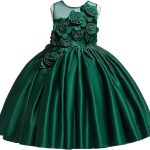 فستان صيفي بتصميم زهور للفتيات الصغيرات والحفلات الراقصة للاطفال الرضع