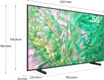 ⁦سامسونج تلفزيون كريستال UHD مقاس 55 بوصة، DU8100، دقة 4K، لون كريستال ديناميكي، ترقية 4K، تلفزيون سامسونج بلس، تصميم اير سليم، تلفزيون تايزن الذكي، UA55DU8100UXZN (2024 - نسخة الامارات العربية المتحدة⁩ - الصورة ⁦2⁩