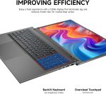 ⁦لابتوب ماك كريتور 17.3 انش FHD 120Hz، معالج انتل 8GB DDR5 RAM، 512GB SSD، كيبورد باضاءة خلفية، لوحة لمس كبيرة، كيبورد رقمية، HDMI، كاميرا ويب، مفتاح غالق الكاميرا، واي فاي، ويندوز 11 هوم، رمادي عصري⁩ - الصورة ⁦4⁩