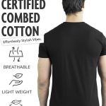 تي شيرت بولو ريبابليكا للرجال من قطعتين بقصة عادية واكمام قصيرة ورقبة دائرية ضيقة، تيشيرت كاجوال سادة من القطن الممشط بنسبة 100% للرجال