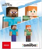 Nintendo Amiibo Character 2 Pack Minecraft Steve & Alex (Super Smash Bros. Collection) Switch