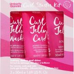 امبيرتو جيانيني مجموعة كيرل جيلي ستارتر - 3 × 50 مل جيلي سكرانشينغ جيلي، شامبو غسيل كيرل جيلي وبلسم كيرل جيلي كير