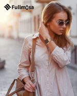 ⁦فولموسا سوار متوافق مع ساعة ابل 45 ملم 41 ملم 49 ملم 38 ملم 40 ملم 42 ملم 44 ملم، سوار اي ووتش بحلقة شبكية من الستانلس ستيل مع حافظة من البولي يوريثين الحراري لساعة ابل سلسلة الترا 9 8 7 6 5 4 3 2 1⁩ - الصورة ⁦3⁩
