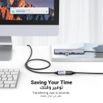 ⁦يوجرين كابل تمديد بطول 1M من USB A ذكر إلى أنثى، كابل تمديد USB 3.0 بسرعة نقل بيانات 5Gbps، متوافق مع كاميرا الويب والهاتف والمحور والفأرة ولوحة المفاتيح والقرص الصلب ومحرك أقراص فلاش⁩ - الصورة ⁦6⁩