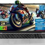 لابتوب العاب من نيوبيهير، 16GB DDR4 RAM 512GB SSD، معالج انتل N95 1.7-3.4GHz، 15.6 انش FHD 1920×1080، فتحة زاوية 180، فتح بصمة الاصبع، كيبورد باضاءة خلفية، ويندوز 11 برو