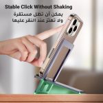 ⁦يوجرين حامل موبايل محمول قابل للتعديل للمكتب، قابل للطي والتعديل، زاوية عرض ثابتة، مصنوع من خليط معدني مناسب لجميع الموبايلات ايفون 16 برو ماكس اس 25 الترا⁩ - الصورة ⁦2⁩