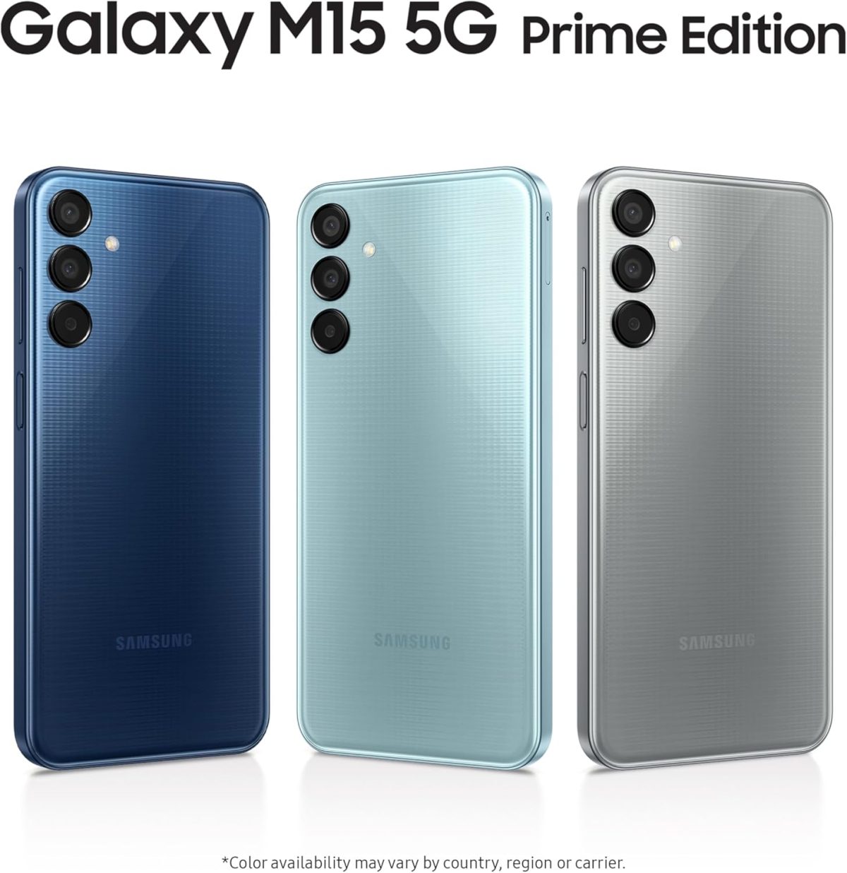 ⁦سامسونج جوال جالكسي M15 اصدار برايم 5G (توباز ازرق، ذاكرة RAM 4GB، تخزين 128GB) | شاشة سوبر اموليد | كاميرا ثلاثية 50MP | بطارية 6000mAh | ميديا تيك ديمنستي 6100+ | ترقية نظام تشغيل الجيل الرابع⁩ - الصورة ⁦6⁩