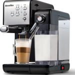 بريفيل ماكينة تحضير القهوة بلمسة واحدة | ماكينة تحضير الاسبريسو والكابتشينو واللاتيه | مضخة ايطالية 19 بار | صانع رغوة الحليب الاوتوماتيكي | متوافق مع اي اس اي بود | اسود [VCF107] (النسخة العالمية)