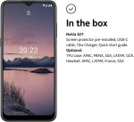 ⁦هاتف ذكي اندرويد نوكيا G21، ثنائي شرائح الاتصال، ذاكرة 6GB RAM، ذاكرة 128GB، شاشة 6.5HD+، بطارية 5050mAh، مجهز لنظام تشغيل اندرويد 12، نظام التعرف على الوجه، بصمة الاصبع - رمادي غامق⁩ - الصورة ⁦7⁩