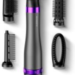 اولسين مارك مشط تصفيف الشعر الساخن 5 في 1 - OMH4115، فوهة قص وتركيز، وضعان للطاقة ودرجة الحرارة، سلك دوار 360 درجة