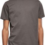 تي شيرت بتصميم ذو حواف سفلية طويلة وقبة دائرية بدون طوق ببنية من قطن جورسيه 100% للرجال من اوربان كلاسيكس