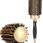الانكس فرشاة دائرية لتجفيف الشعر، فرشاة تصفيف الشعر الاحترافية، فرشاة تجعيد الشعر الحرارية نانو سيراميك ايونية، مشط شعر دائري للنساء والرجال والاطفال (53 ملم)
