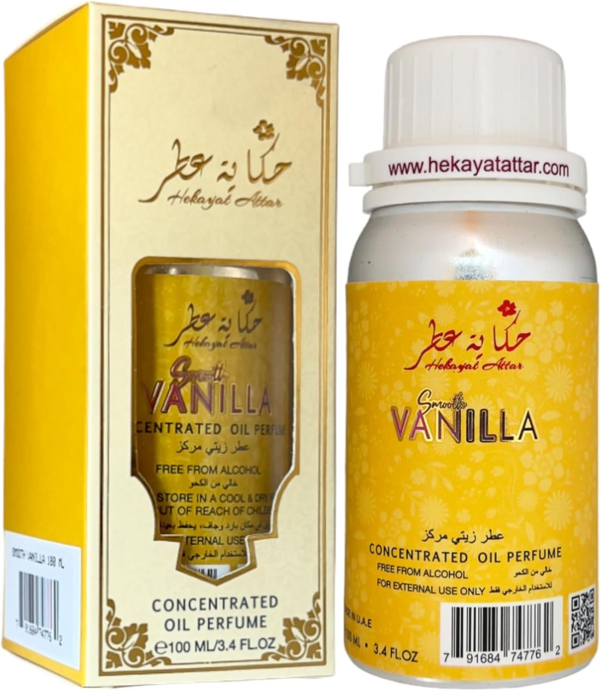 زيت عطري مركز برائحة الفانيليا الناعمة من حكايات عطار 100 مل | مجموعة هيريتيج