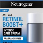 نيوتريجينا كريم ريتينول بوست بلس للعناية المكثفة، مع الريتينول النقي ومستخلص نبات الميرتوس وحمض الهيالورونيك ينعم مظهر الخطوط الدقيقة ويقلل من بقع التصبغ، 50 مل