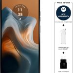 موتورولا g34 5G، ذاكرة RAM 8GB+8GB، روم 128GB، سناب دراغون 695، شاشة 6.5 انش 120 هرتز، 5000mAh، اندرويد 14، اسود فحمي