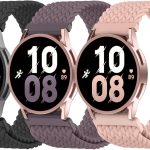 سوار نايلون لساعة سامسونج جالكسي 7/6/5/4 من نالاكال، 3 قطع 20 ملم، سوار معصم رياضي مضفر من القماش المرن للنساء والرجال، سوار كلاسيكي بديل لساعة جالكسي 7/6/5/4