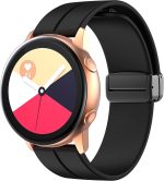 ⁦LEIXIUER 2 Pack 20mm Magnetic Strap for Samsung Galaxy Watch 6 40mm 44mm 43mm 47mm/5 Pro Band 45mm/Galaxy Watch 5 4 44mm 40mm/4 Classic 42mm 46mm Sport Silicone Strap with Magnetic Folding Buckle⁩ - الصورة ⁦3⁩