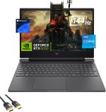 HP لابتوب العاب فيكتوس 15.6 انش 144Hz FHD ثماني النواة i5-13420H انفيديا RTX 4050 6GB RAM 32GB SSD 2TB كيبورد باضاءة خلفية واي فاي 6 كاميرا ويب كيبورد USB-C كيبل PDG HDMI كيبورد امريكي ويندوز 11 برو