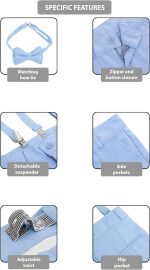 ⁦ليلاكس طقم سروال رسمي بقصة ضيقة للاولاد مكون من 4 قطع، ملابس زفاف جنتلمان، طقم فستان رسمي⁩ - الصورة ⁦4⁩