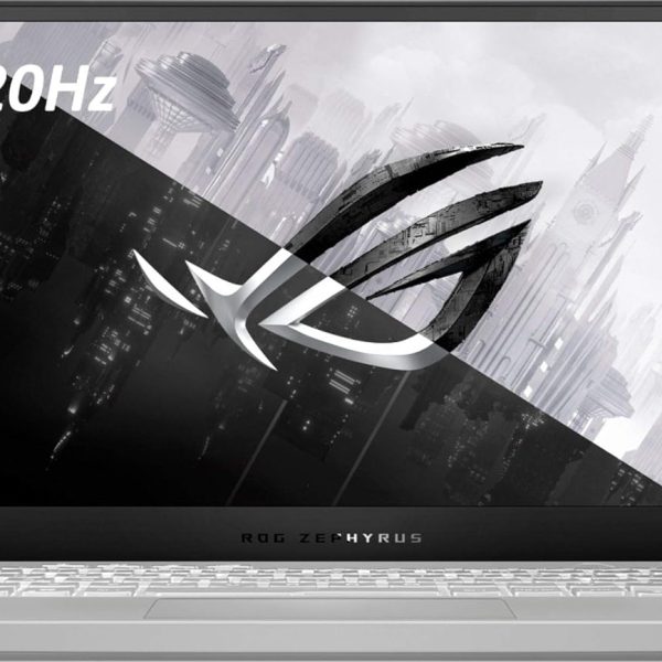 اسس لابتوب العاب روج زيفيروس G14 بشاشة 14 انش ومعالج AMD رايزن 9 وذاكرة 16GB وانفيديا جيفورس RTX 2060 ماكس كيو 1TB SSD بلون ابيض مون لايت، GA401IV-BR9N6
