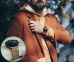 ⁦سوار ساعة جالكسي 8 كلاسيك 46 ملم، سوار لساعة سامسونج جالاكسي 8 40 ملم/44 متر (2025)، سوار معصم بديل من الجلد للعمل للرجال والنساء⁩ - الصورة ⁦5⁩