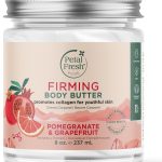 بيتال فريش زبدة الجسم بيور فيرمينج بالرمان والجريب فروت | مع زيت جوز الهند العضوي وزيت الارغان وزبدة الشيا | لتعزيز الكولاجين | لجميع انواع البشرة | نباتية ولم يتم اختبارها على الحيوانات | 8 اونصة،