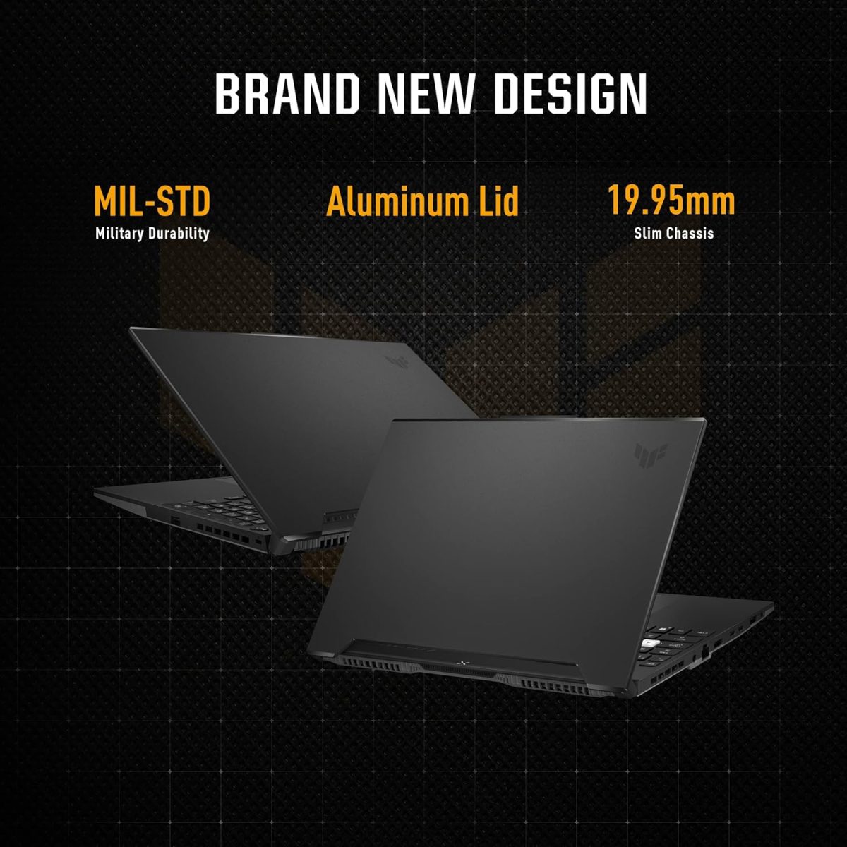 ⁦اسس لابتوب العاب تي يو اف داش 15 (2022)، شاشة FHD 15.6 انش 144Hz، انتل كور i5 12450H، جيفورس RTX 3050 Ti، 8GB DDR5، 512GB PCIe SSD، ثاندربولت 4، واي فاي 6، ويندوز 11 هوم، اسود، FX517ZE-RS51⁩ - الصورة ⁦4⁩
