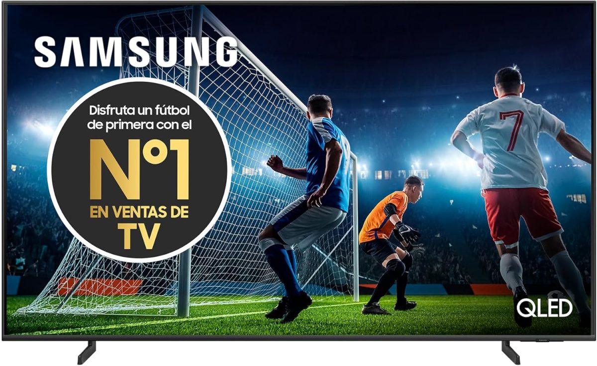 سامسونج تلفزيون ذكي، QLED، Q60D، 50 بوصة، 2024، حجم لون 100% مع كوانتوم دوت، ترقية 4K، تلفزيون سامسونج بلس، تصميم اير سليم - اصدار عالمي (مجدد)